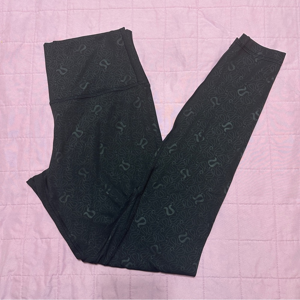 lululemon align leggings embossed logo size 10